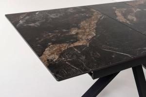 Table extensible avec plateau en porcelaine 140/180*85*76 cm