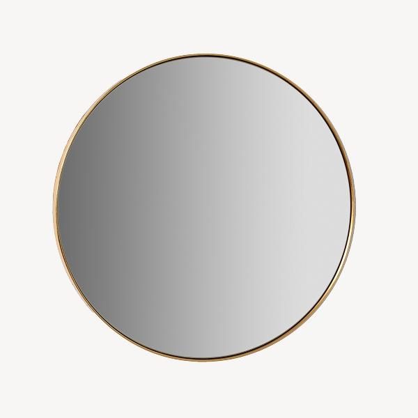 ESPEJOS REDONDOS MARCO ALUMINIO DORADO 80, 100 Y 120 CM