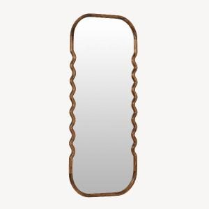 Espejo madera nogal 160*60 cm zigzag