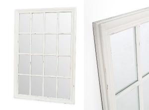 Espejo ventana blanco decapado 115*80