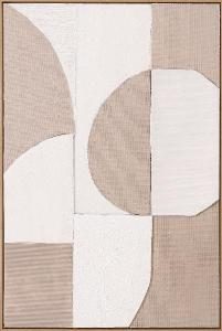 Set de 2 cuadros al óleo. Marco de madera color roble. 60*90 cm/ud.