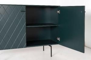 Consola Diamond 2 P lacado verde 121*80*40 cm