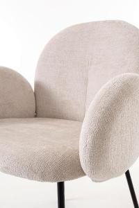 Sedia Margot, rivestimento beige