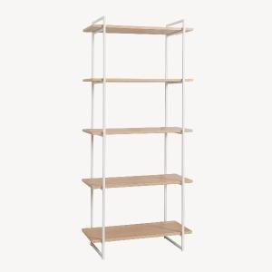 Estantería Dalt 2 bases metal blanco 80 cm