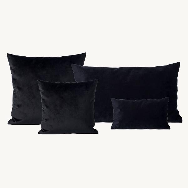 COJIN TERCIOPELO NEGRO