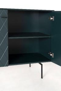 Consola Diamond 2 P lacado verde 121*80*40 cm