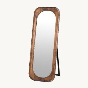 Floor mirror 160x60 cm, walnut wood