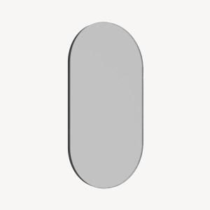 Espejo resina ovalado plata 150*80 cm