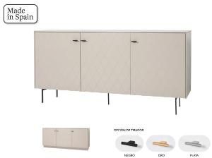 Diamond 3 P lacquered Mink sideboard 182*80*40 cm