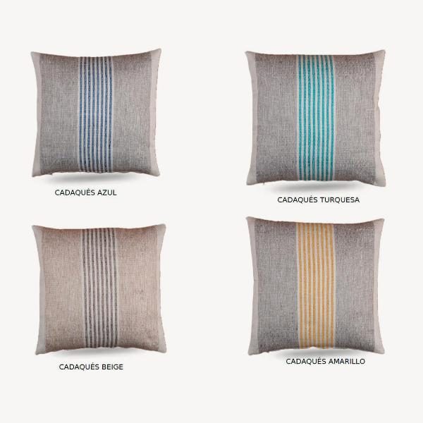 COJIN CADAQUES 2 CARAS 45*45 CM. (ELEGIR COLOR)