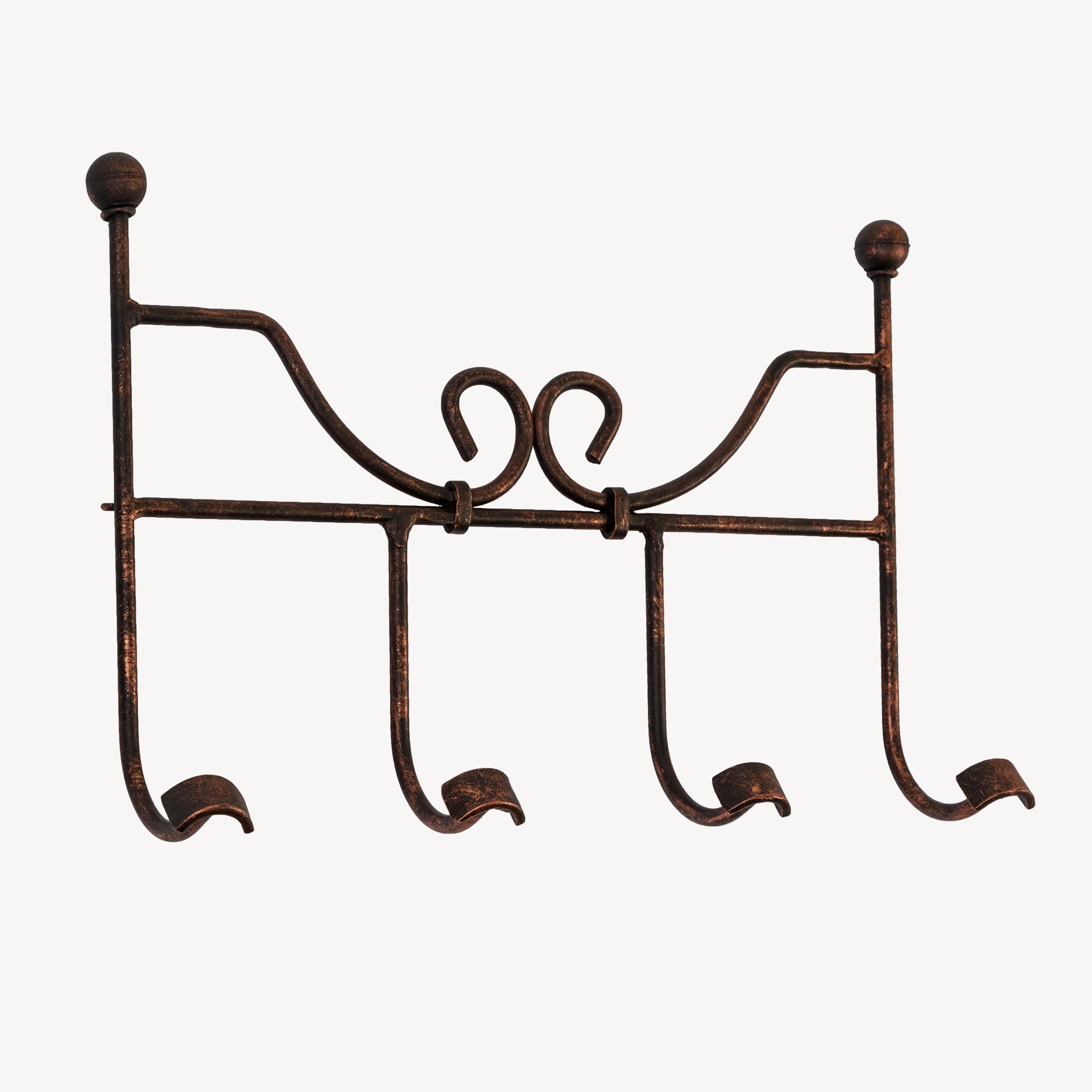 Wrought iron wall coat rack 40*28 cm