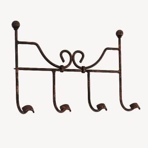 Appendiabiti da parete in ferro battuto 40*28 cm