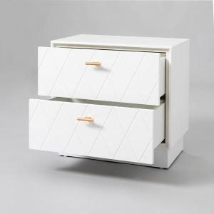 Mesita Diamond 2 C lacado blanco 51*50*34