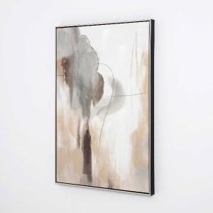 Set de 2 cuadros al óleo. Marco madera. 60*90 cm/ud.