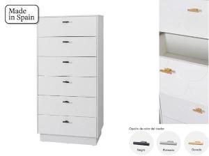 Sinfonier Fish Tail 6 C lacado blanco 62*110*42