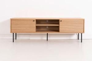 Mueble TV Nela chapa roble (KIT)