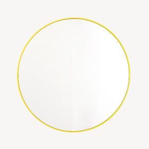 Specchio circolare giallo di varie dimensioni