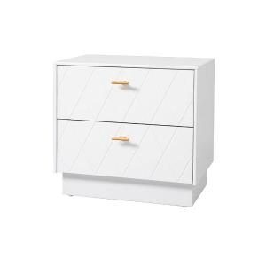 Mesita Diamond 2 C lacado blanco 51*50*34