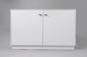 Consola Diamond 2 P lacado blanco 121*80*40 cm