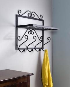 Perchero pared con estante 50*49*26