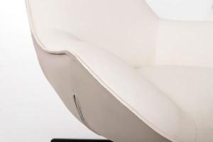 Sillón Hans giratorio 360º. Tapizado beige. 102*102*87 cm