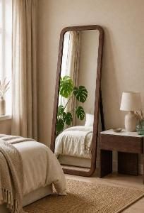 Floor mirror 150*50 cm, walnut wood