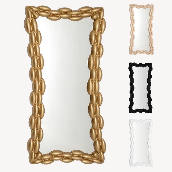 ESPEJO RESINA, COLORES: BLANCO, PLATA, DORADO Y NEGRO (SE PUEDE COLGAR HORIZONTAL Y VERTICAL)