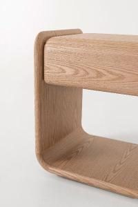 Mesita Pompeya en chapa roble