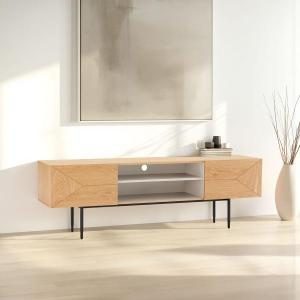 Mueble TV Kalmar chapa roble (KIT)