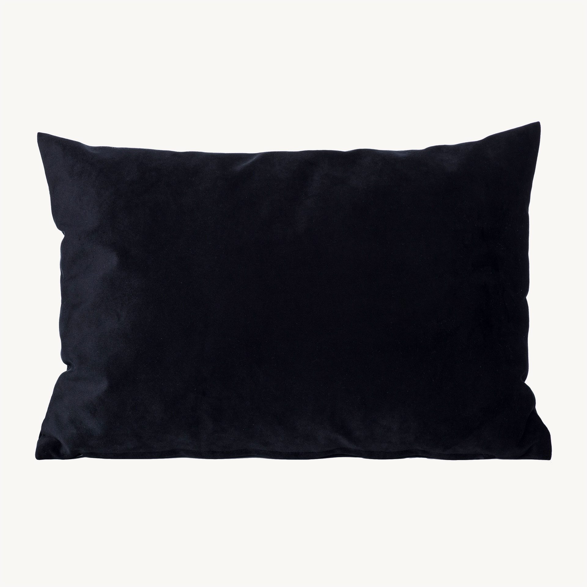 CUSCINO IN VELLUTO NERO (30X50CM)