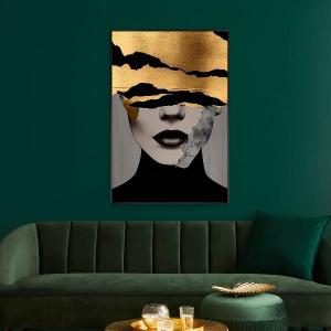 Glasbild mit Rahmen 80*120 cm