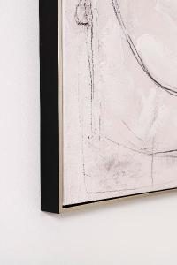 Set de 2 cuadros al óleo con marco de madera. 60*90 cm/ud.