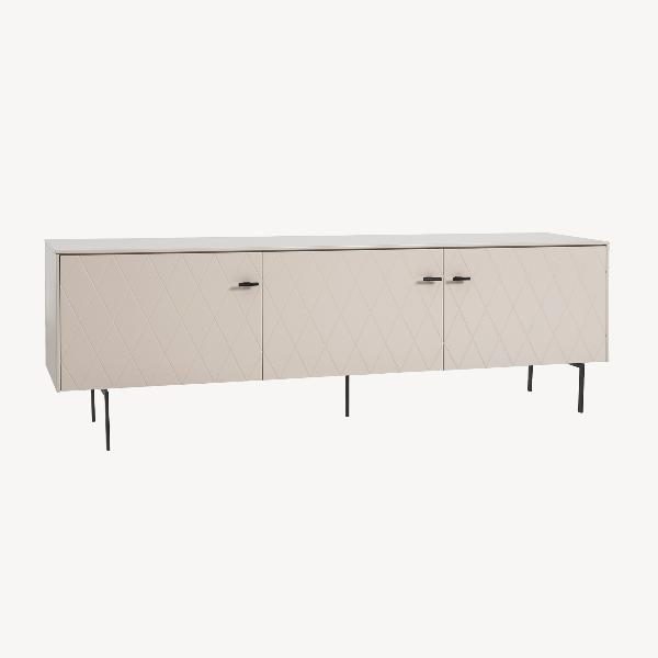 MUEBLE TV DIAMOND 3 PUERTAS, VISAGRAS DE FRENO 182*50.5*40 CM. LACADO VISON