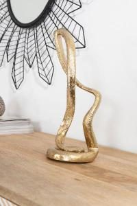 Goldene Metallskulptur 15*20 cm