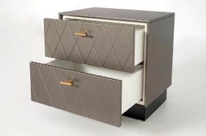 Mesita Diamond 2 C lacado perlado 51*50*34