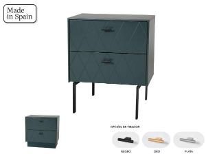 Mesita Diamond 2 C lacado verde 51*50*34 cm