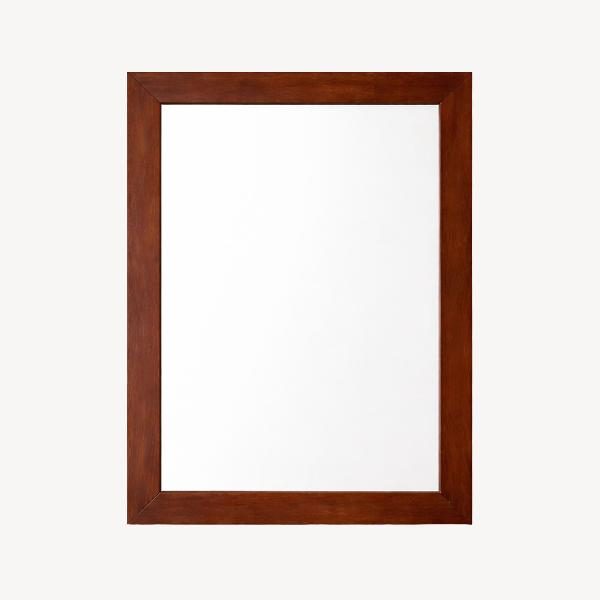 ESPEJO RECTO MADERA COLOR NOGAL 70*80*3 CM