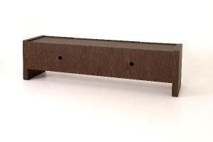 Mueble TV Gio chapa nogal 180*45*50 cm