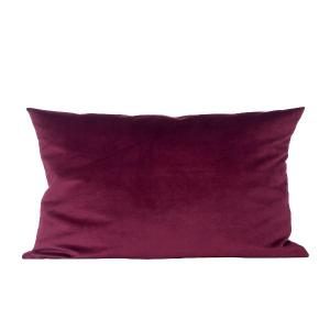 CUSCINO IN VELLUTO BORDEAUX 30X50 CM