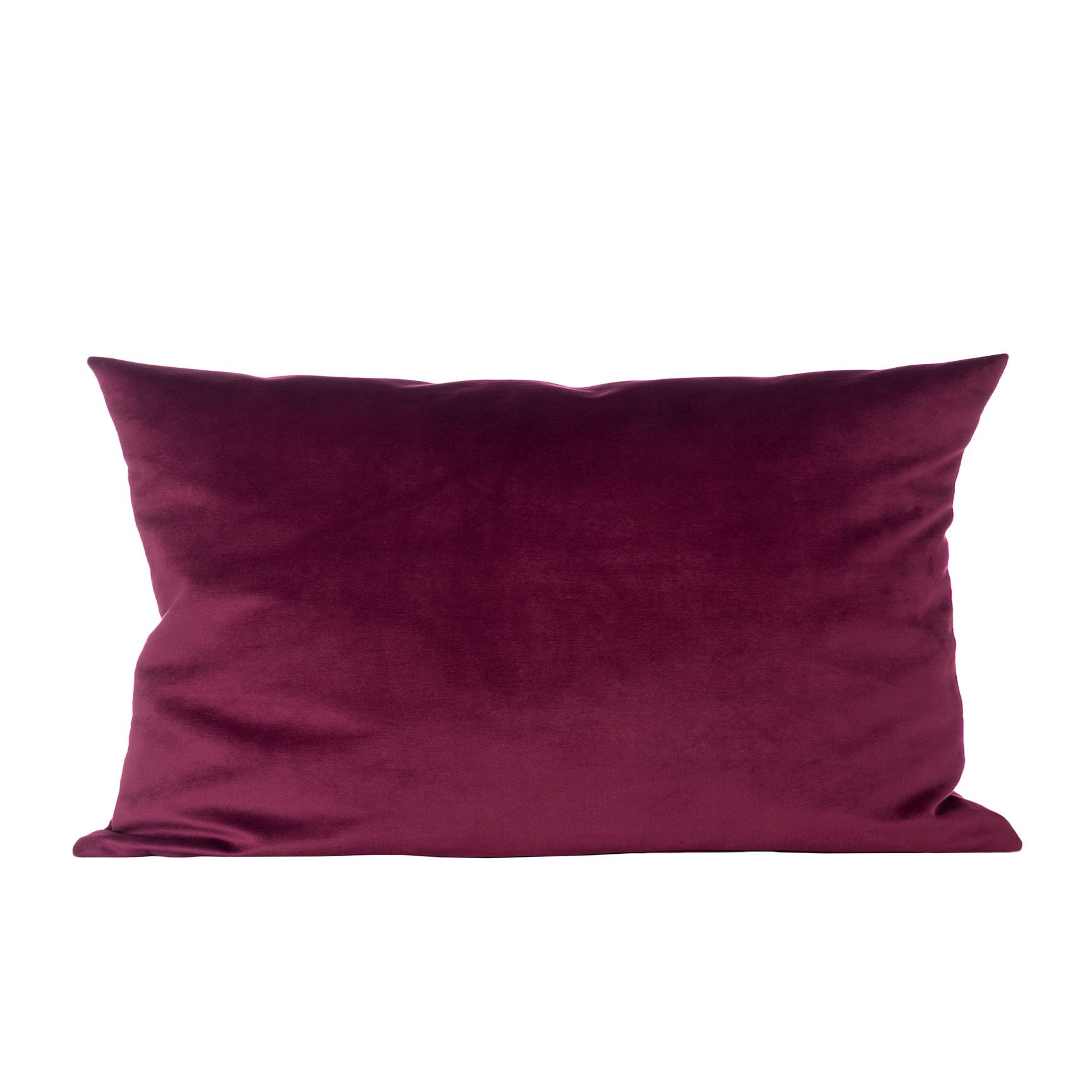 CUSCINO IN VELLUTO BORDEAUX 30X50 CM