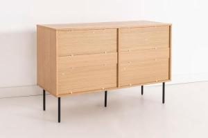 Cómoda Nela chapa roble (KIT)