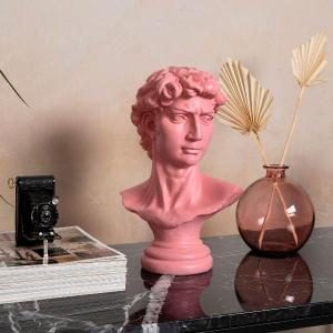 Escultura resina David rosa 36 cm