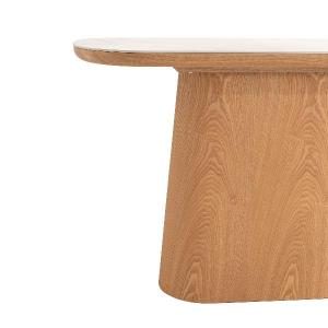 Consola 120 cm. Chapa roble y pórcelanico blanco