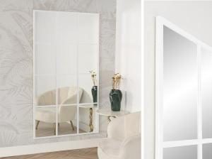 Espejo metal ventana blanco 180*90