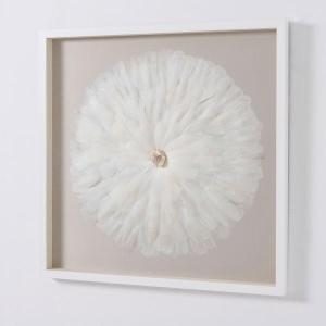 Cuadro vitrina con marco madera 80*80 cm