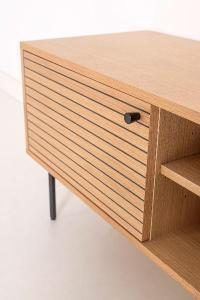 Mueble TV Nela chapa roble (KIT)