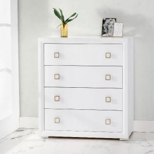 Comoda Munich 4 cajones, lacado blanco 103*95*43 cm