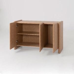 Aparador gio. 3 puertas, chapa roble 120*45*75.5 cm