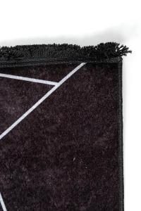 Alfombra negra y plata 130*190 cm