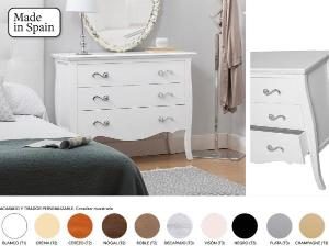 Comoda Nova 3 Cajones 100 cm